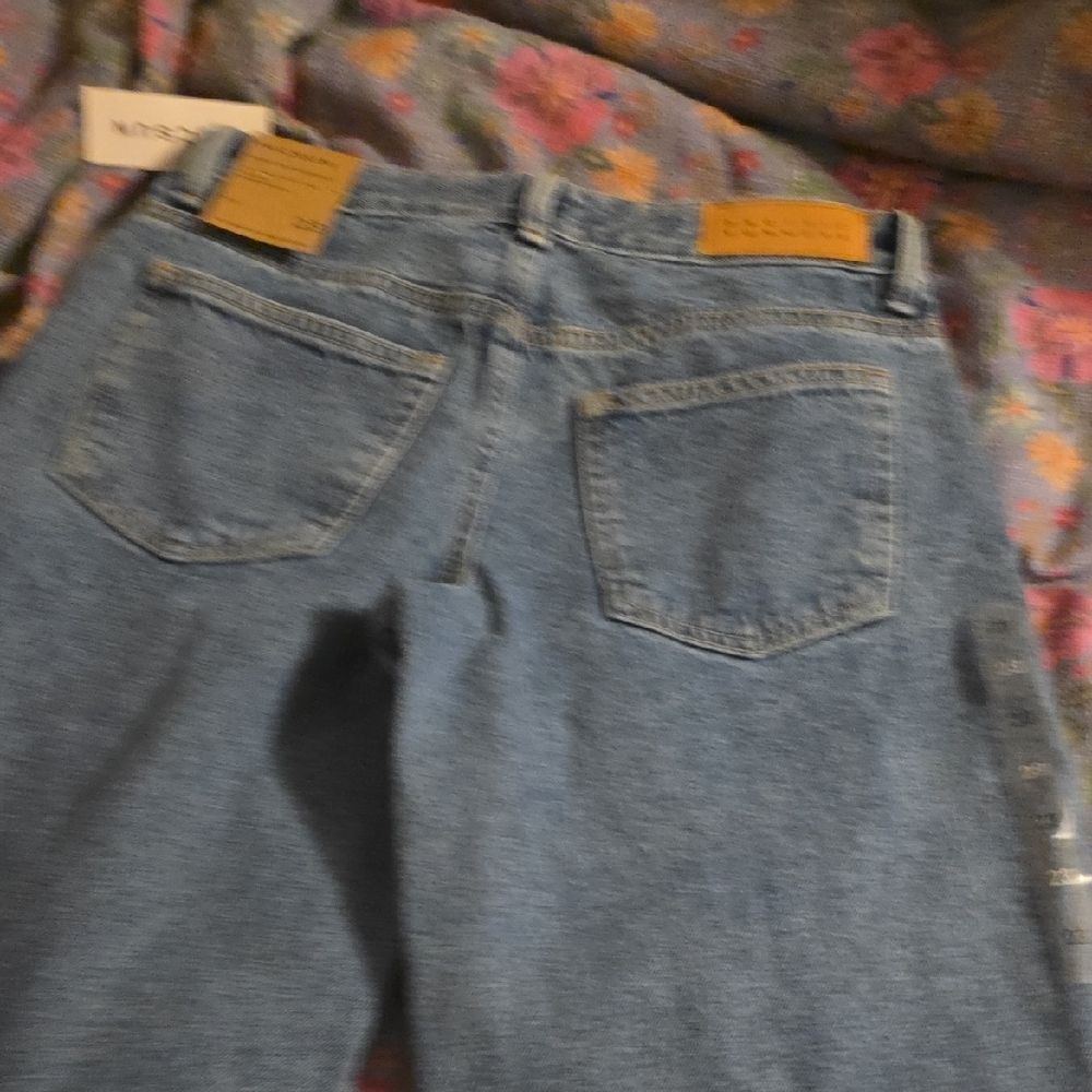 PacSun Women's Classic Blue Straight Leg Jeans - Picture 6 of 8